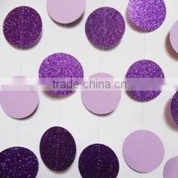 Best selling! round paper garland for festival decorations