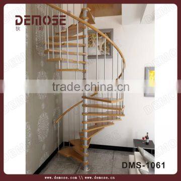 internal design spiral stair /wood steps for indoor stairs