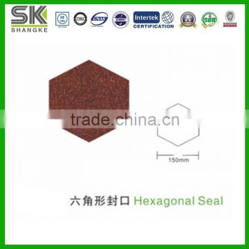 Green Stone Coated Zn-Al Steel Hexagonal Roof Seal Cap Cover