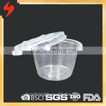 OEM FDA 5oz Clear Plastic Disposable dessert Cup with lid