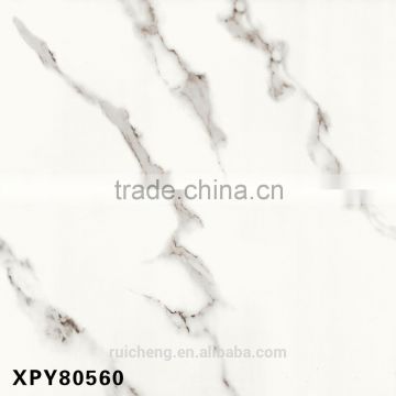 New design! 800x800mm white marble polished glazed porcelain floor tile
