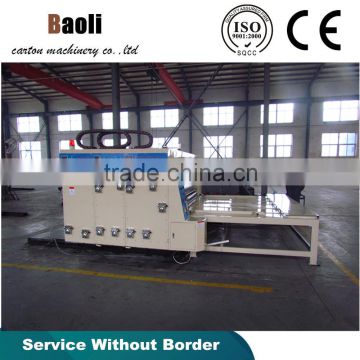 Manual operate corrugated carton cardboard printing slotting rotary die cutting machine