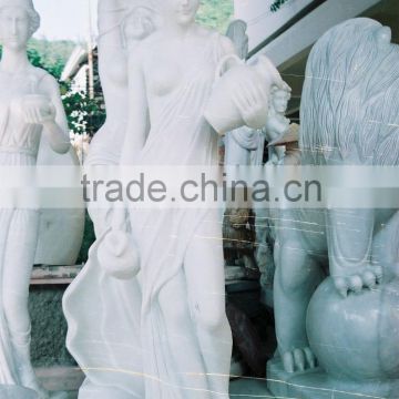 Marble Nude Woman Statue Hand Sculpture Carved For Home