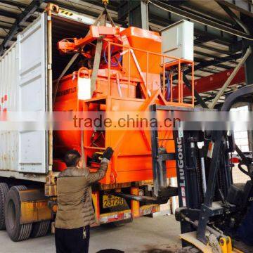 Lightweight concrete brick machine