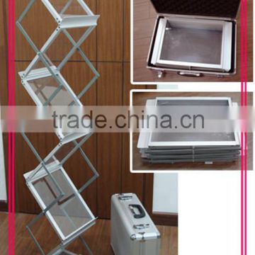 A4 aluminium Portable Literature holders Rack from china