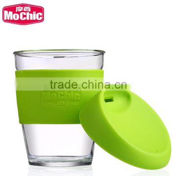 Elegant handy coffee Mug 12OZ Mochic tritan plastic tea Cups