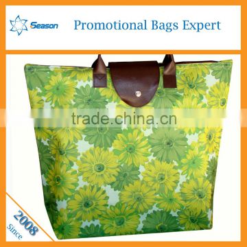 Custom printed foldable canvas shopping bag