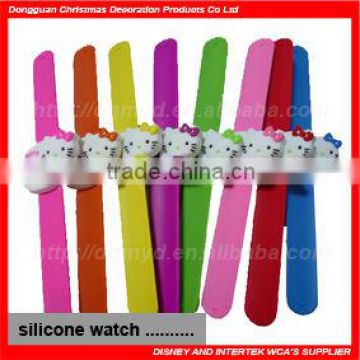 2013 fashion cats serial silicone slap wrap watches MYD-SW-413
