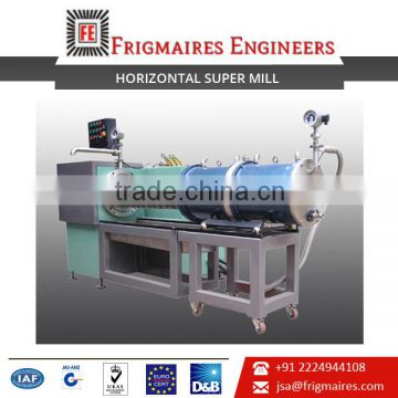 Horizontal Super Mill with Abrasion Resistant 420 Stainless Steel Grinding Chamber