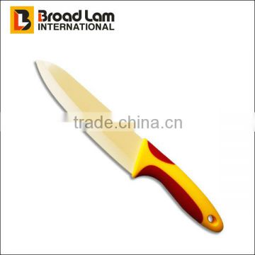 6" Yellow color blade ceramic chef knife