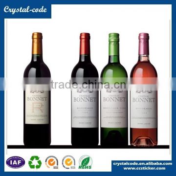 Product sticker printing Anti-counterfeit cheap wine label