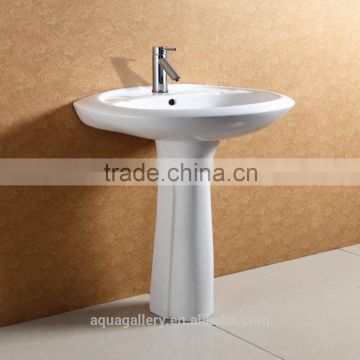 Apartment Washroom Floor Standing Porcelain Sink