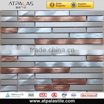 silver mix pink stainless steel mix aluminum alloy wall decorative tiles