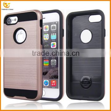 brushed tpu pc combo cover for iphone 7
