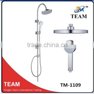 TM-1109 stainless steel sliding bar bathroom rain shower column set