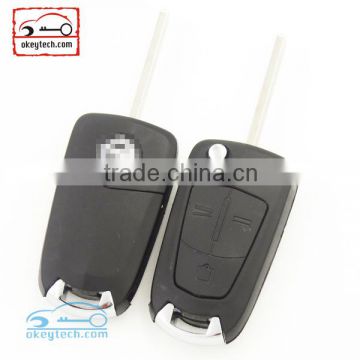 Hot Sale Opel Flip remote key 3 button key shell HU100 for Vauxhall Opel Zafira opel remote car key case