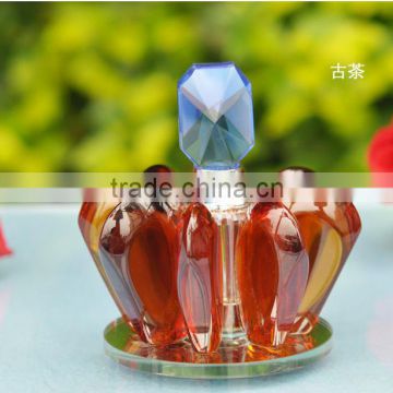 2016 Best imperial crown transparent crystal perfume bottle