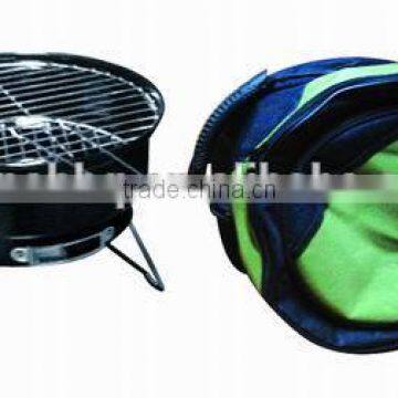 portable charcoal ice bag bbq grill with bag