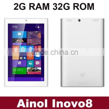 Original Ainol iNOVO8 8 inch Tablet PC IPS 1280x800 Intel Z3735D Quad Core 2GB RAM 32GB ROM Win8.1 Dual Camera OTG BT WIFI