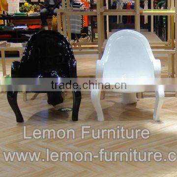 2015 classical fiberglass garden clover chair