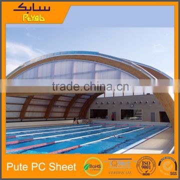 clear plastic roofing sheet polycarbonate swimming pool cover
