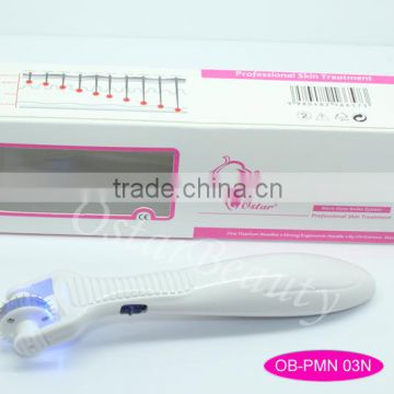 Microneedle therapy 405nm blue light 633nm red light