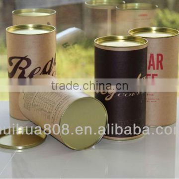 Natural Cylinder Packing Tube Box Cylinder Paper Box With Lids