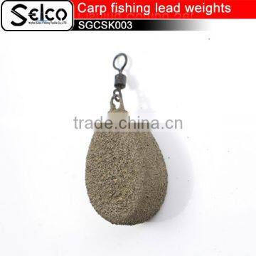 Various weights Coated Square flat weights carp fishing leads weights