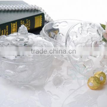 2014 New Products Crystal Sugar Bowl With Lid