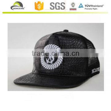 Wholesale Customsize Caps And Hats, Leather Mesh Caps And Hats, Embroidery Logo Caps And Hats With Leather Strap