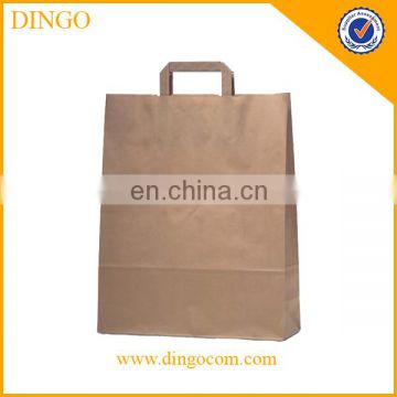 classic design! Chinese factory OEM production Custom logo printed brown craft gift shopping paper bag Wholesale