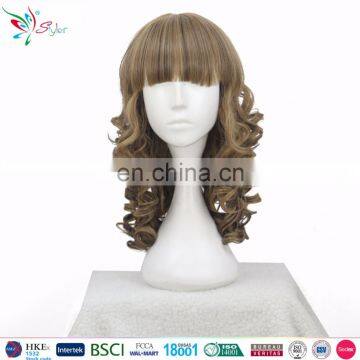 Styler Brand sexy beauty curly hair for asian women cheap ladies synthetic cosplay wigs