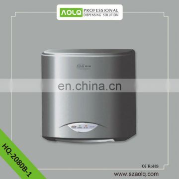 Touchless environmental toilet hand dryer in hot air