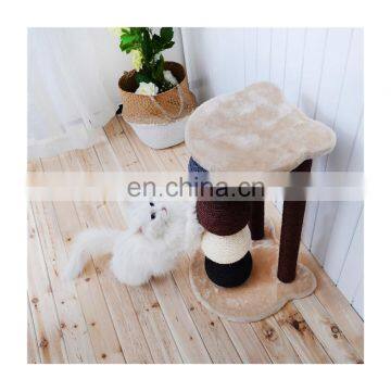 Small 42X38X62CM cat climbing tree frame sisal scratching post cat for climbing/ scratching/ jumping