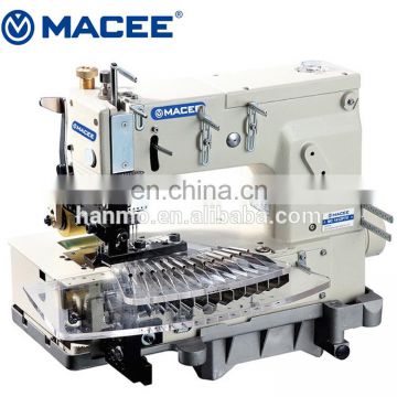 MC 1412PTV 12 needle flat bed double chain stitch sewing machine