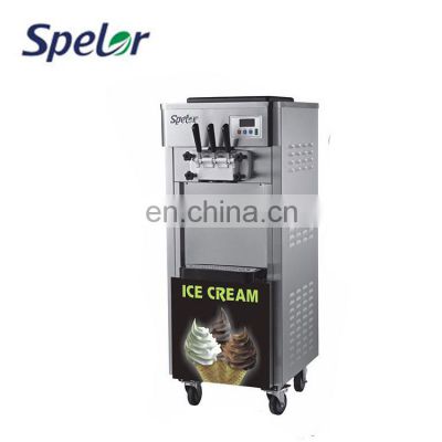 2+1 Mixed 220V Mobile Industrial Soft Ice Cream Vending Machine Home