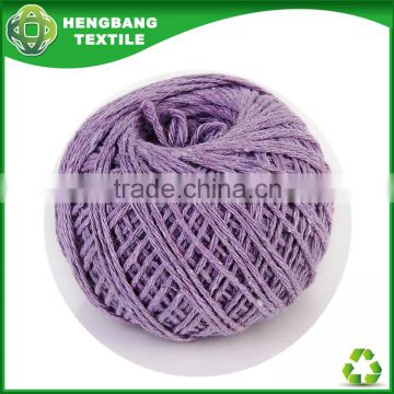2015 new yarn recycled blended twine yarn ball stocklot yarn agent made in China HB973