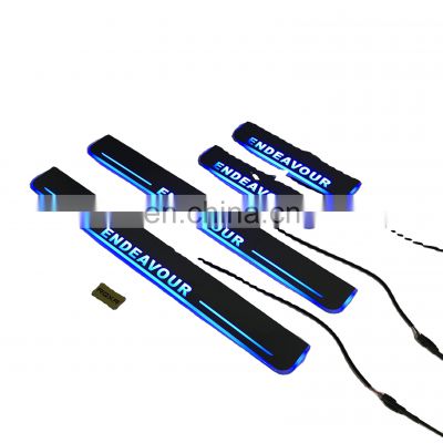 Led Door Sill Plate Strip for ford endeavour dynamic sequential style step light door decoration step