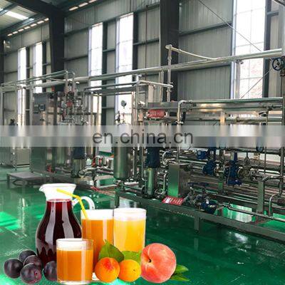 High quality automatic turnkey peach apricot fruit and vegetable juice processing line