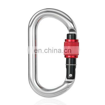 JRSGS Wholesale  Heavy Duty 25KN Snap Hook 7075 Aluminum Carabiner Clip for Ice Climbing Outdoor Equipment S7101