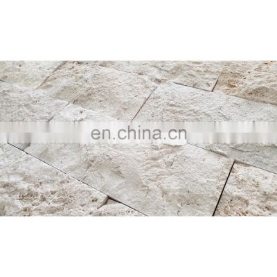Best Quality Wholesale Turkish 2cm Wall Travertine Split Face Marble from Turkey CEM-SF-01