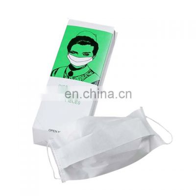 Disposable Earloop Comfortable Paper Face Mask Eco-Friendly
