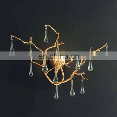 Modern light luxury glass wall lamp corridor lamp aisle lamp bedside wall light