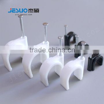 High quality electrical wire square and circle nail cable clips