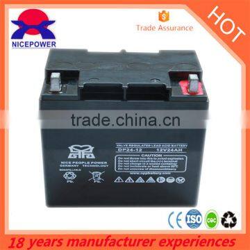 Green Energy Solar Battery VRLA Battery 12V 24AH lead crystal Batteries forsale