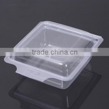 Plastic disposable food container tray