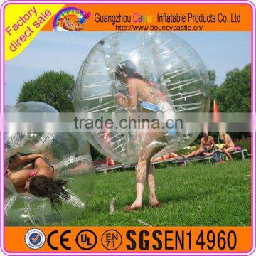Brand new human size inflatable body bumper bubble ball for kids and adults