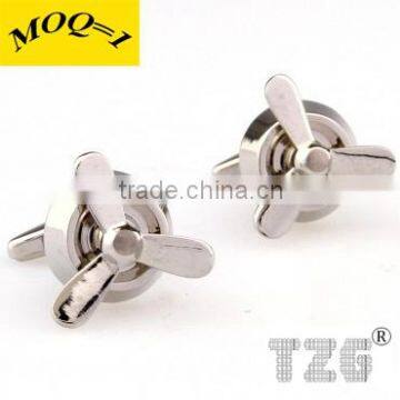 Fashion Stainless Steel Airscrew Cuff Link
