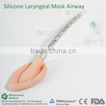 Disposable Reinforced Silicone Laryngeal Mask,Standard, Clear cuff and pilot