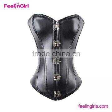 Women Gothic Ovebust Leather PU Corset